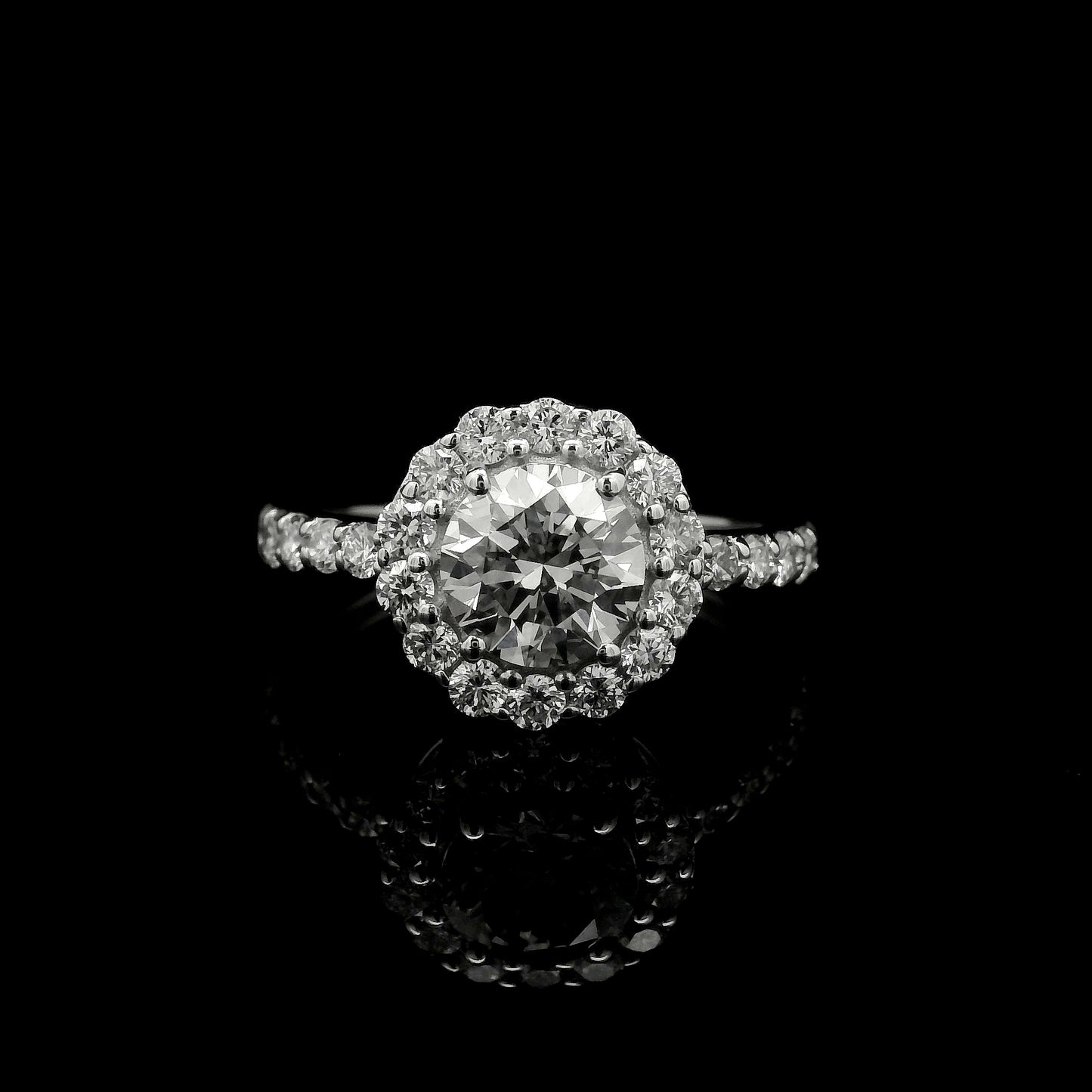 2.02 Carats Lab Grown Diamond 14K Gold Ring