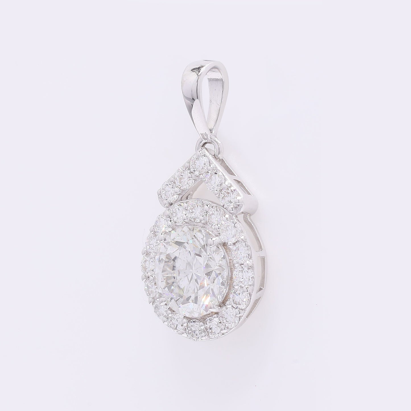 2.13 Carats Lab Grown Diamond 14K Gold Pendant