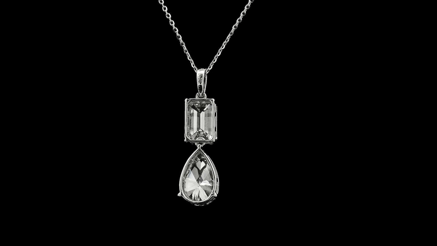 4.05 Carats Lab Grown Diamond 14K Gold Pendant