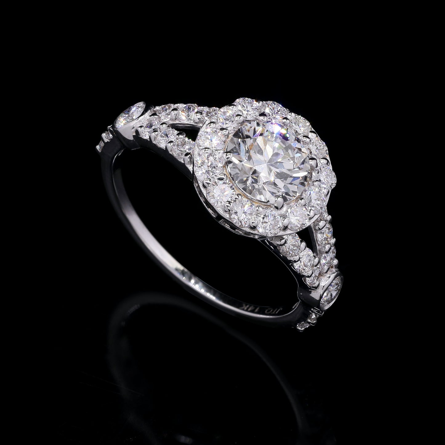 2.07 Carats Lab Grown Diamond 14K Gold Ring