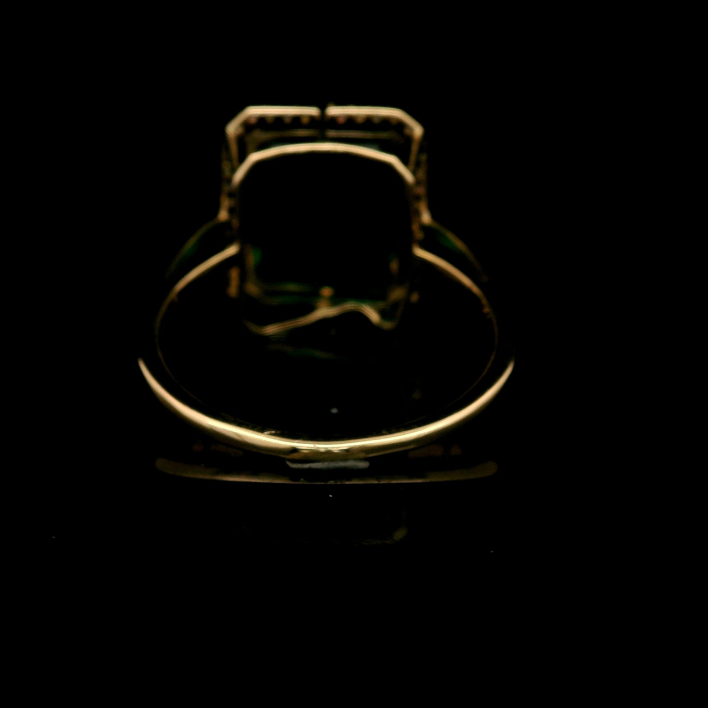 4.39 Ct Emerald Cut Lab Grown Emerald 14K Gold Ring