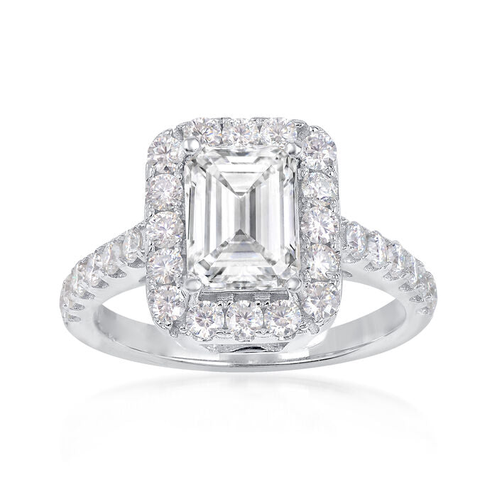 2.59 ct. t.w. Moissanite Ring in Sterling Silver. Size 5