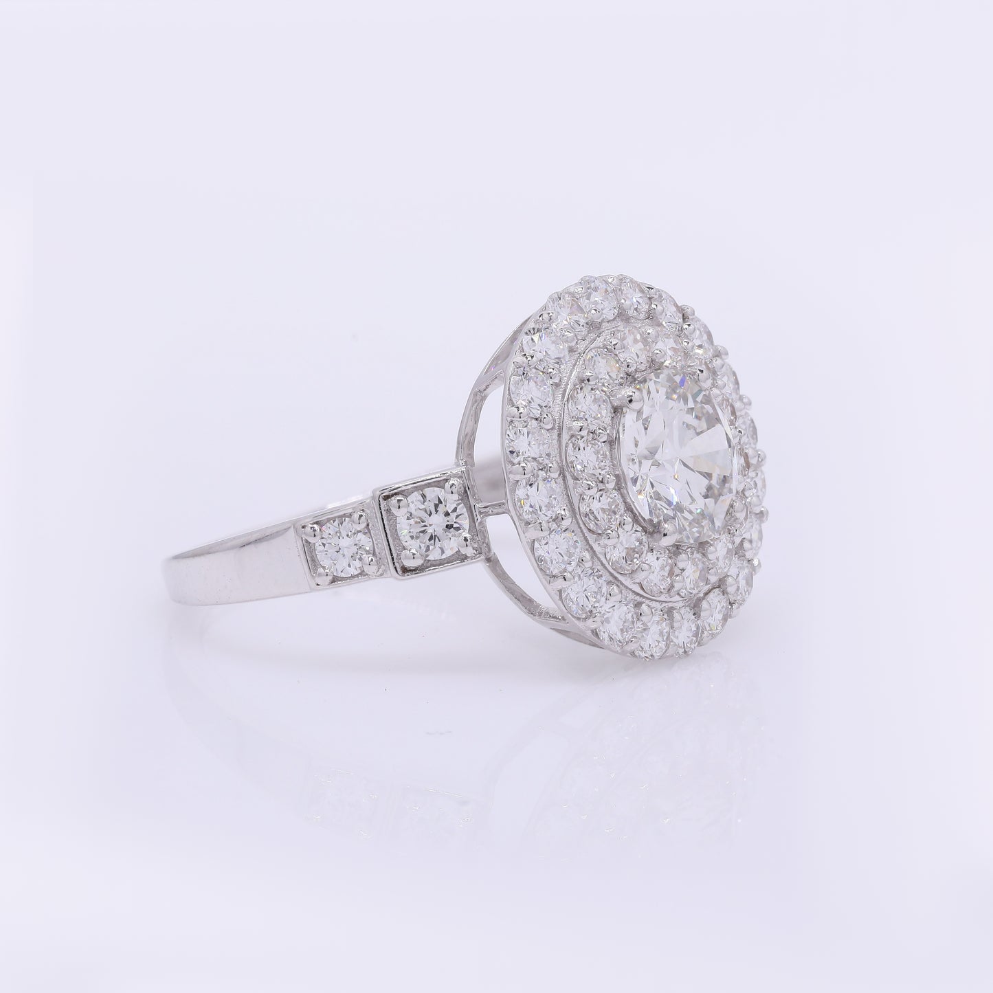2.23 Carats Lab Grown Diamond 14K Gold Ring