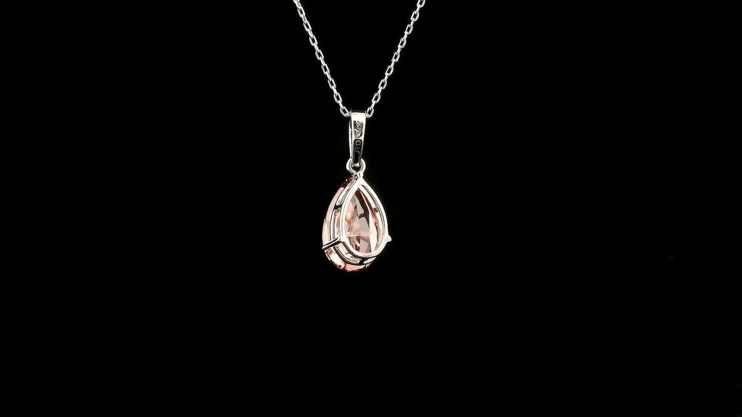 2.04 Carats Pink Lab Grown Diamond 14K Gold Pendant