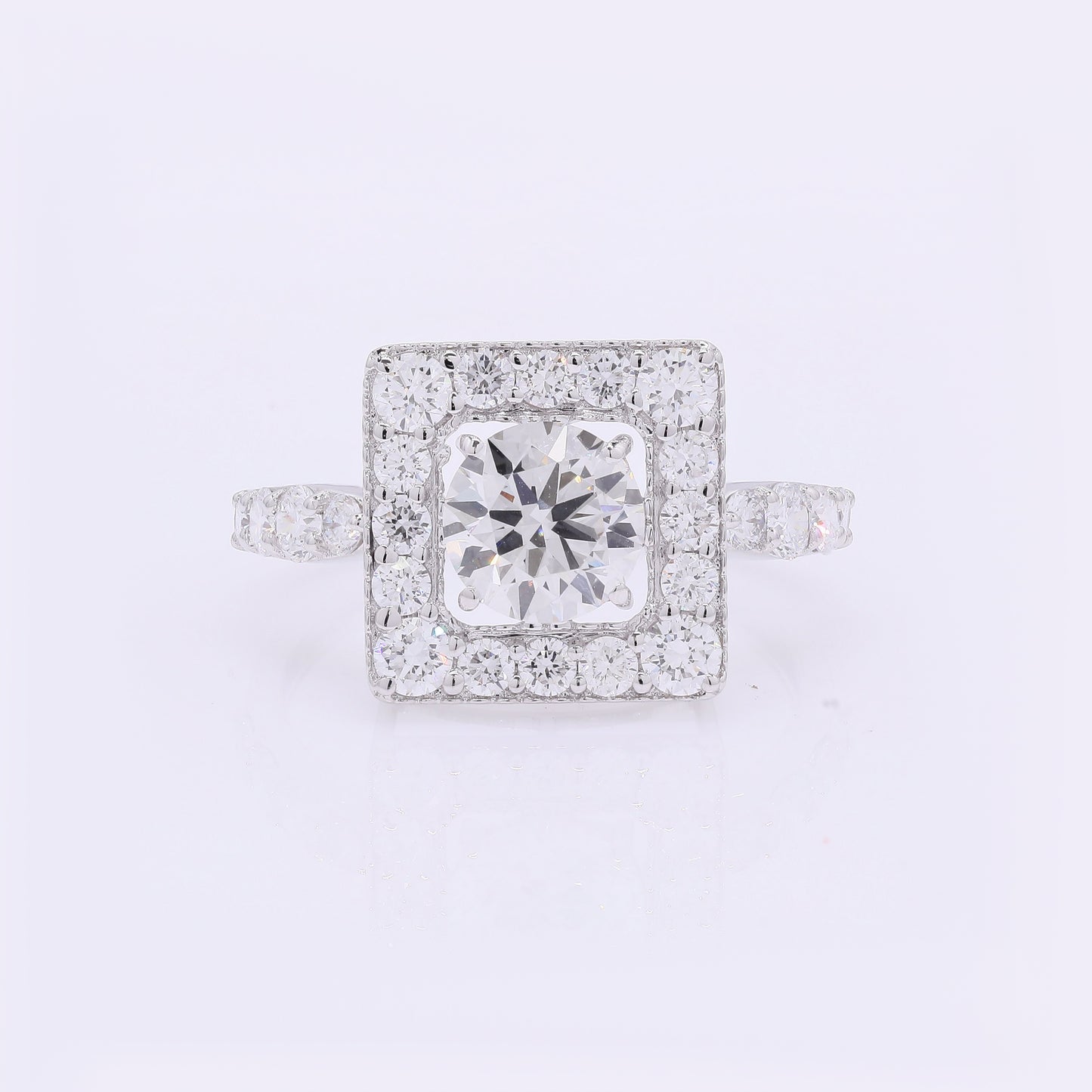 2.18 Carats Lab Grown Diamond 14K Gold Ring