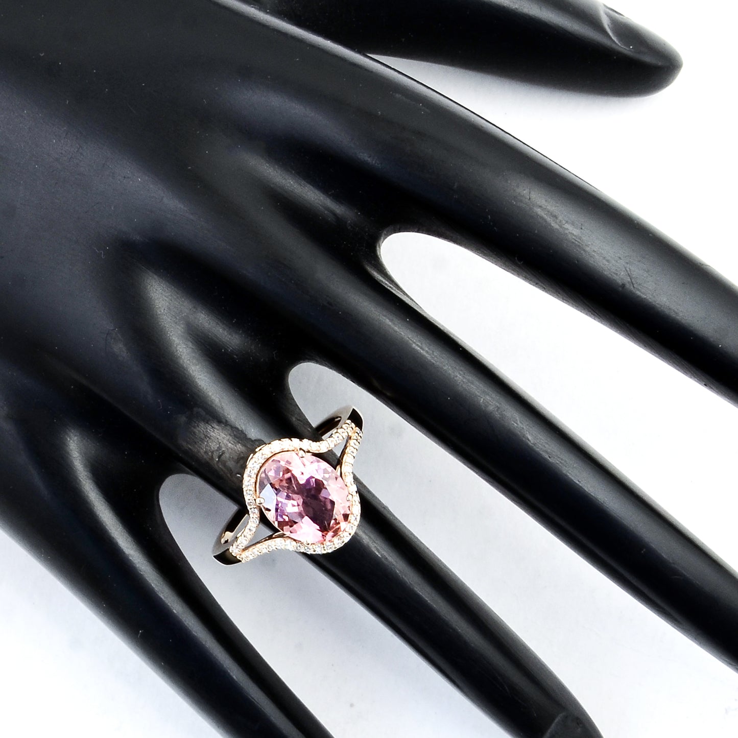 2.34 Ct Oval Mixed Cut Natural Tourmaline 14K Gold Ring