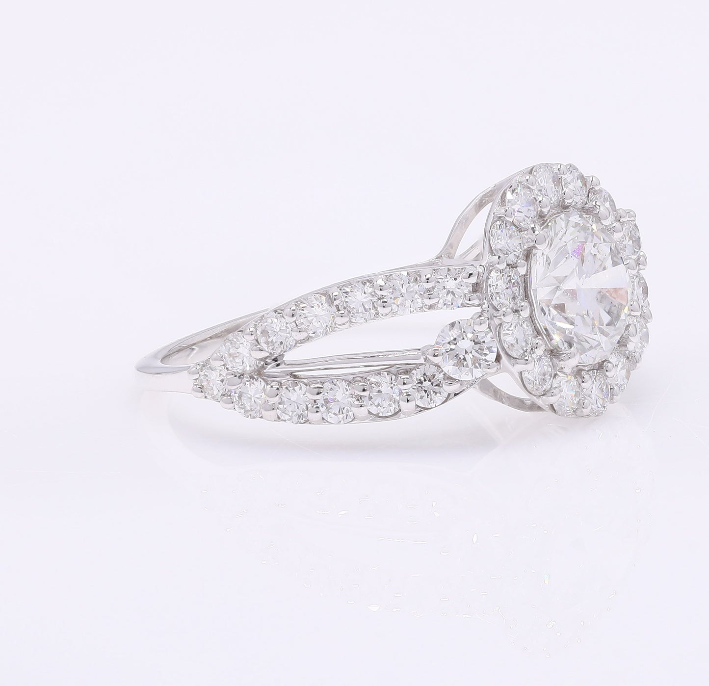 2.22 Carats Lab Grown Diamond 14K Gold Ring
