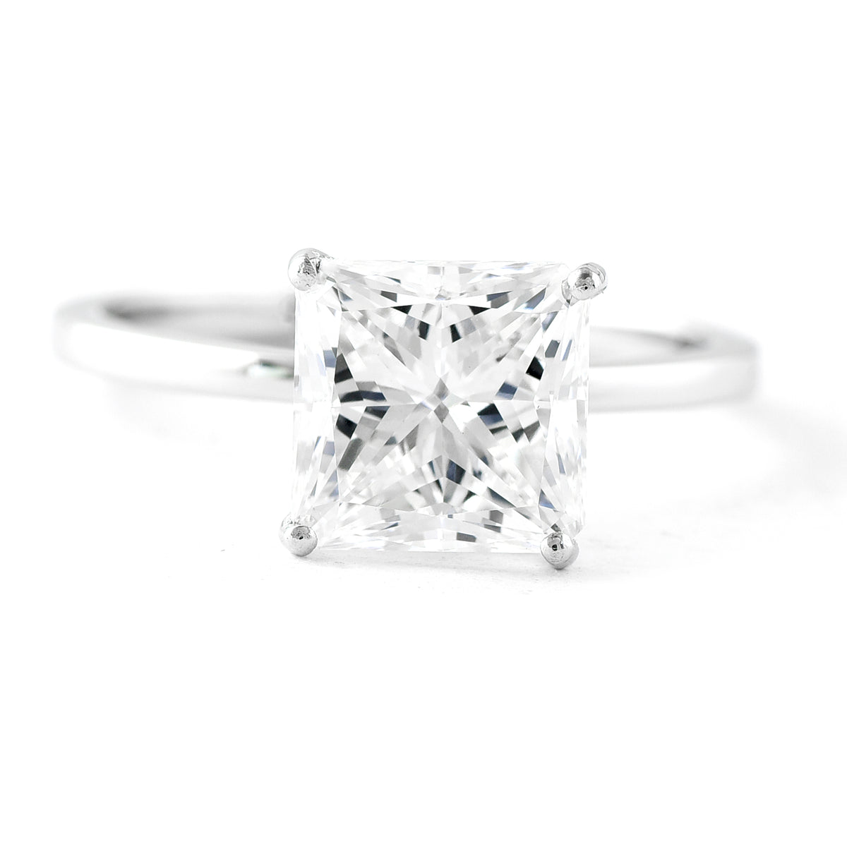 3.06 Carats Lab Grown Diamond 950 Platinum Ring