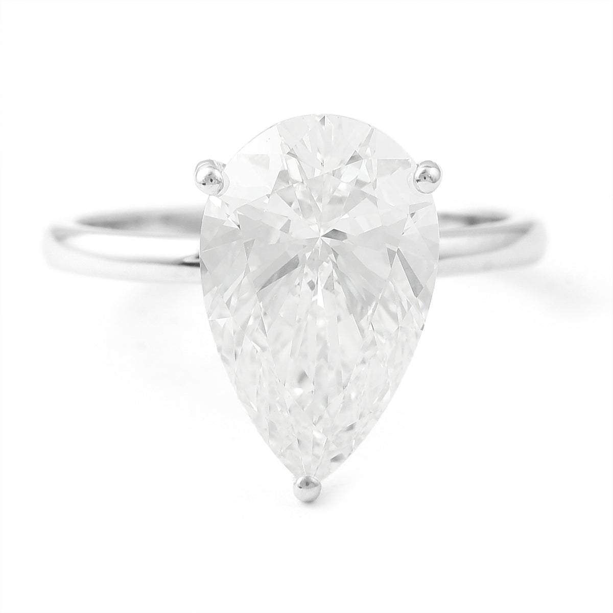 4.10 Carats Lab Grown Diamond 950 Platinum Ring