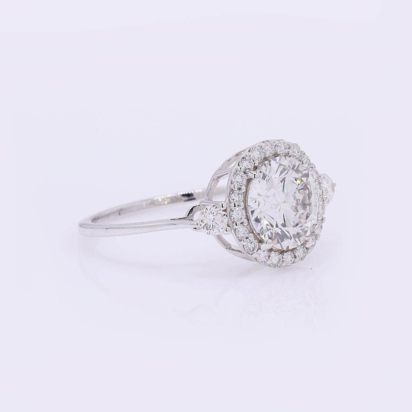 2.37 Carats Lab Grown Diamond 14K Gold Ring