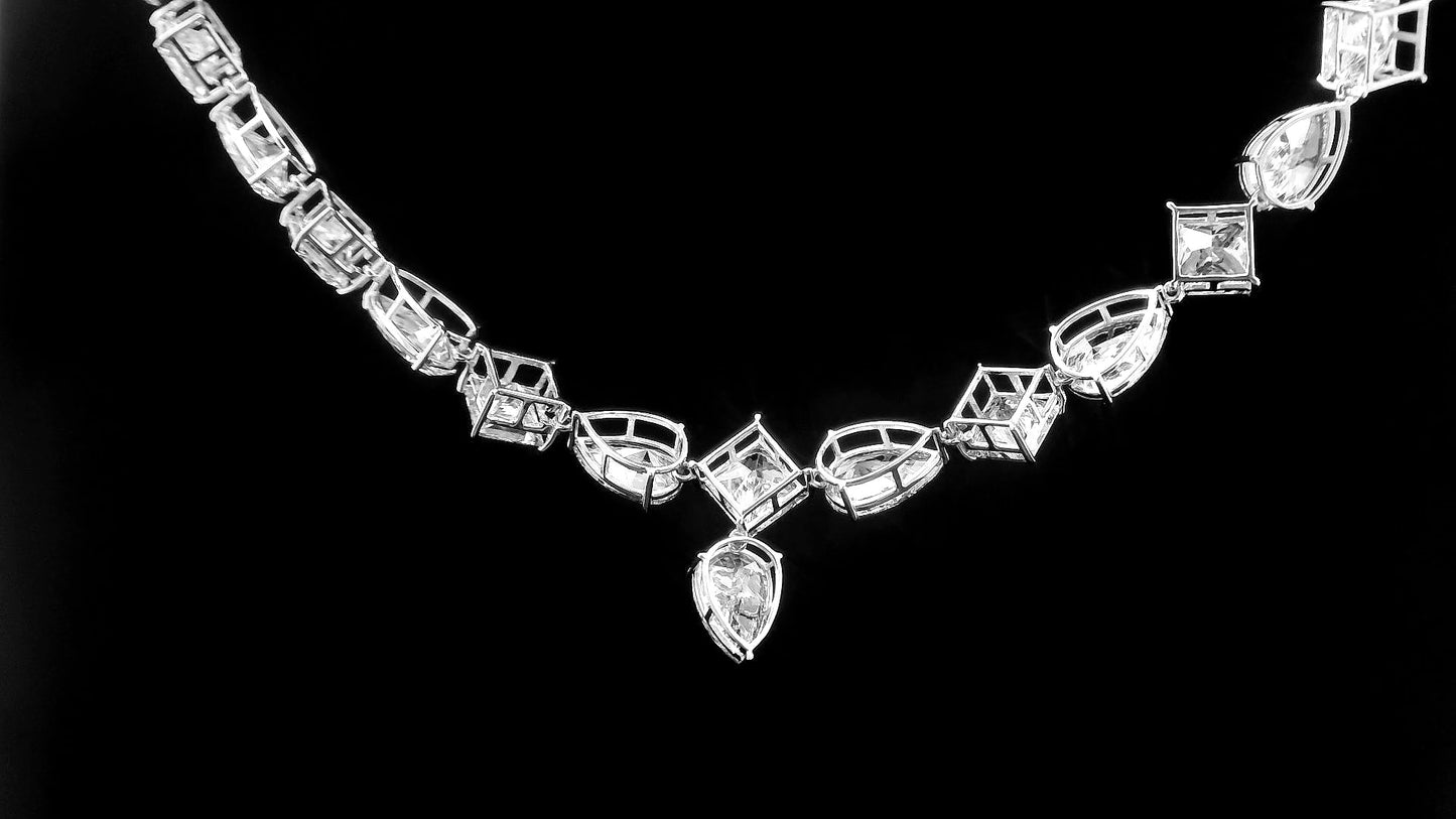 52.22 Carats Lab Grown Diamond 14K Gold Necklace
