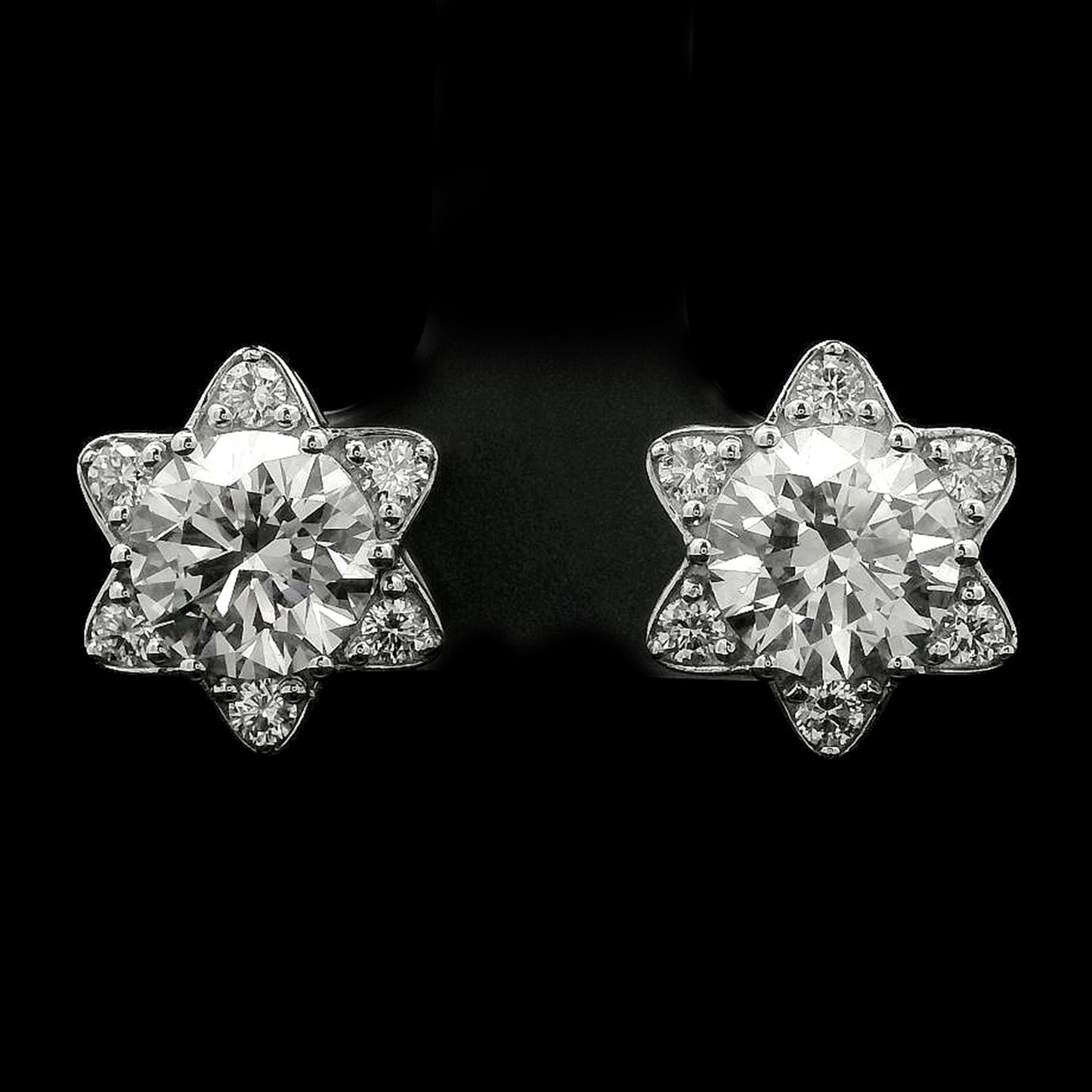 3.61 Carats Lab Grown Diamond 14K Gold Earrings