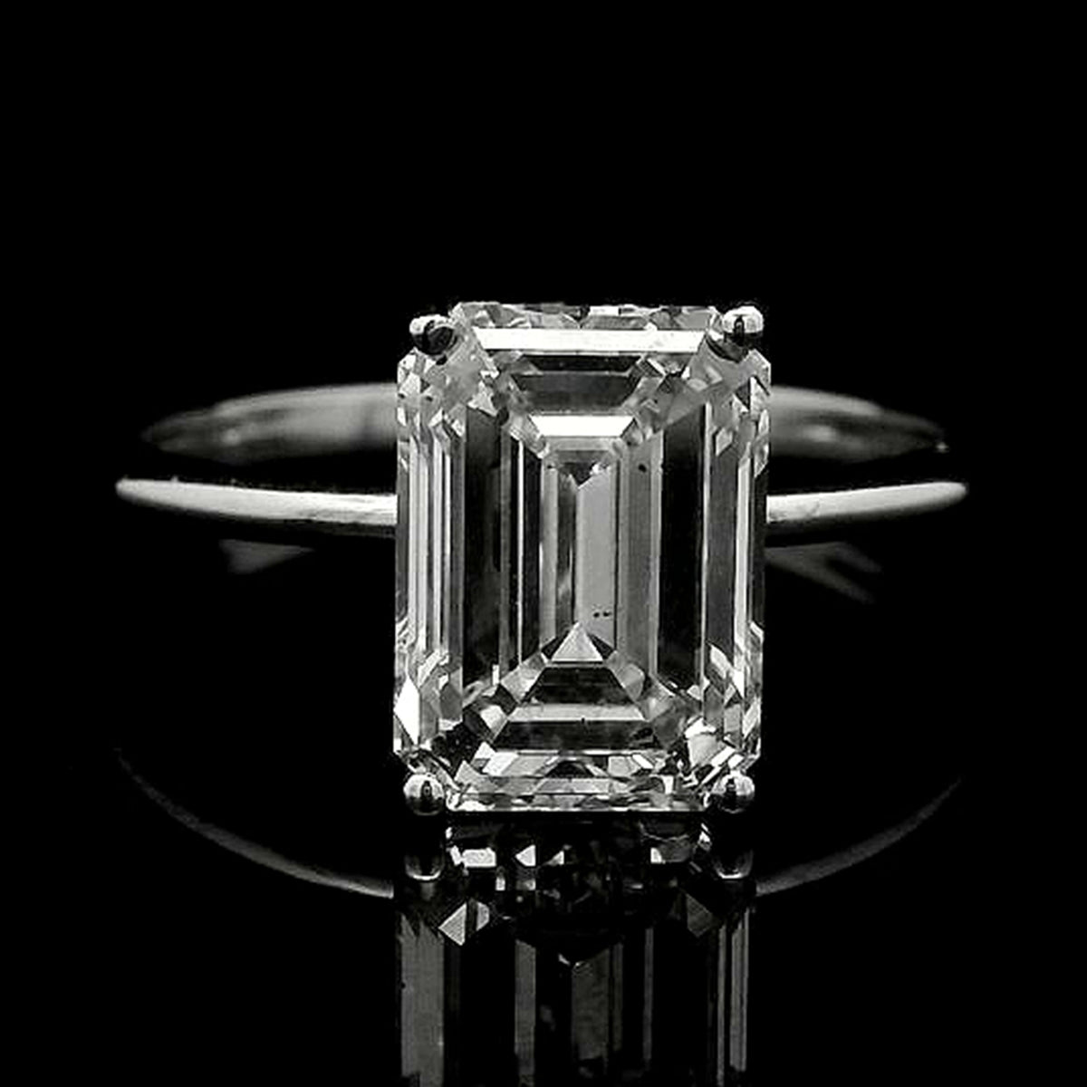 3.06 Carats Lab Grown Diamond 14K Gold Ring