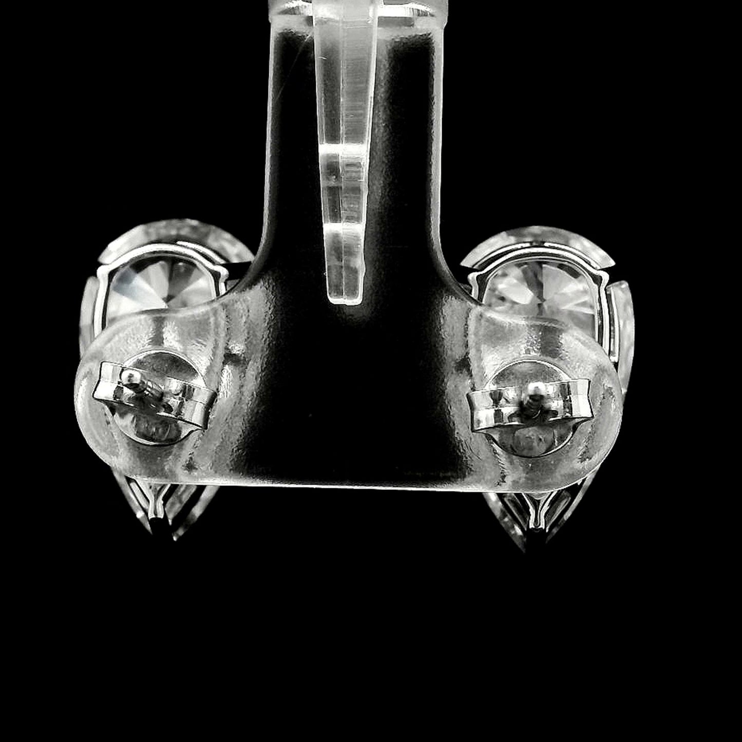 9.58 Carats Lab Grown Diamond 14K Gold Earrings