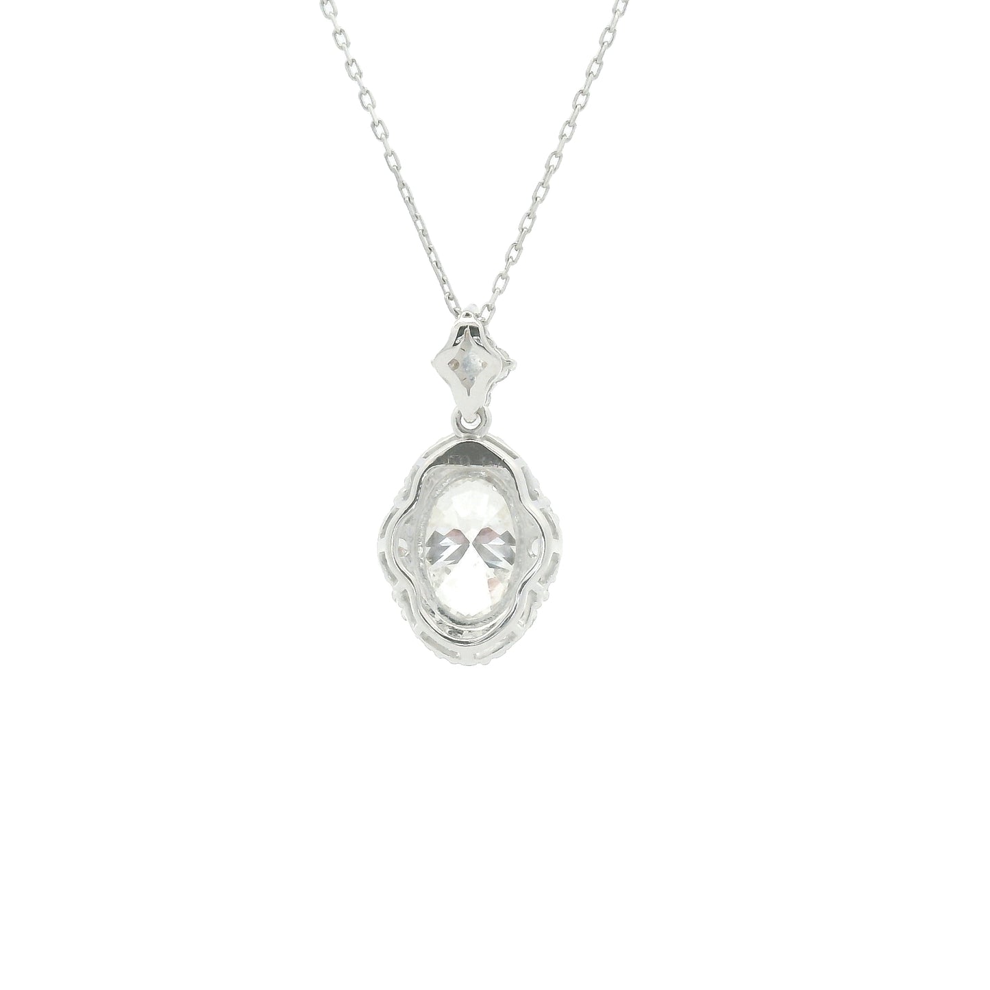 1.41 Carats Lab Grown Diamond 14K Gold Pendant