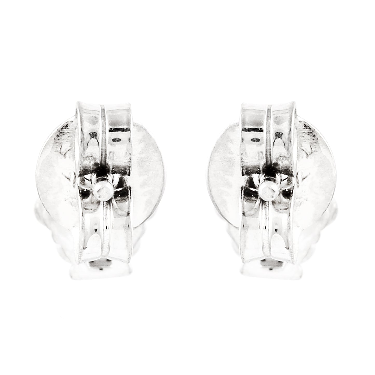 0.39 Ct Round Diamond 925 Silver Earrings