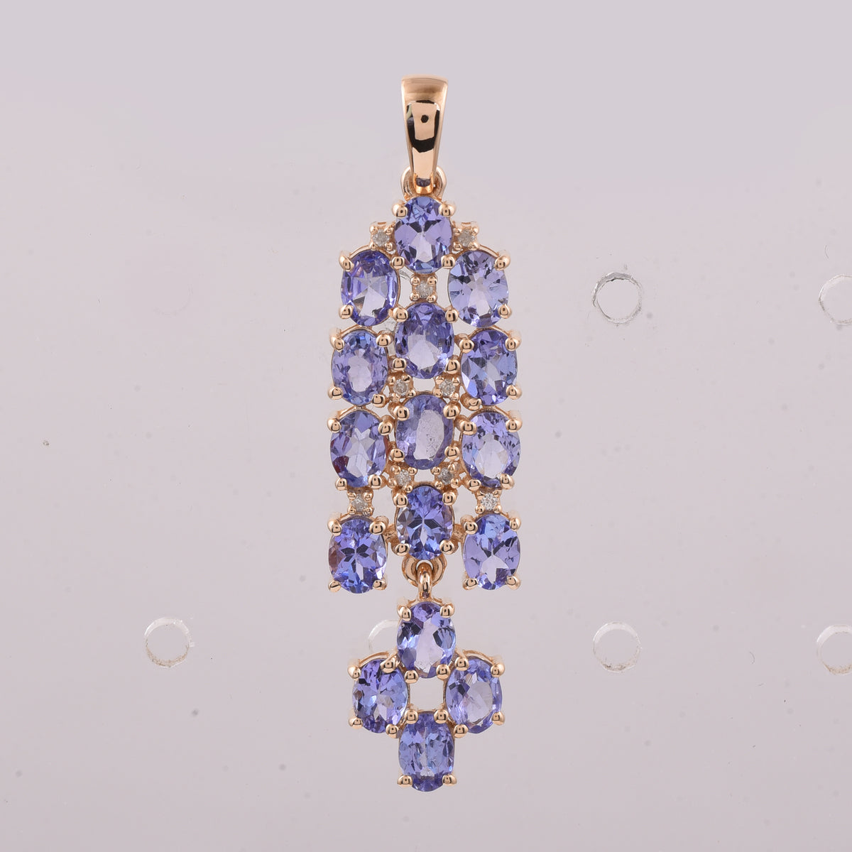 2.32 Ct Oval Tanzanite 14K Gold Pendant