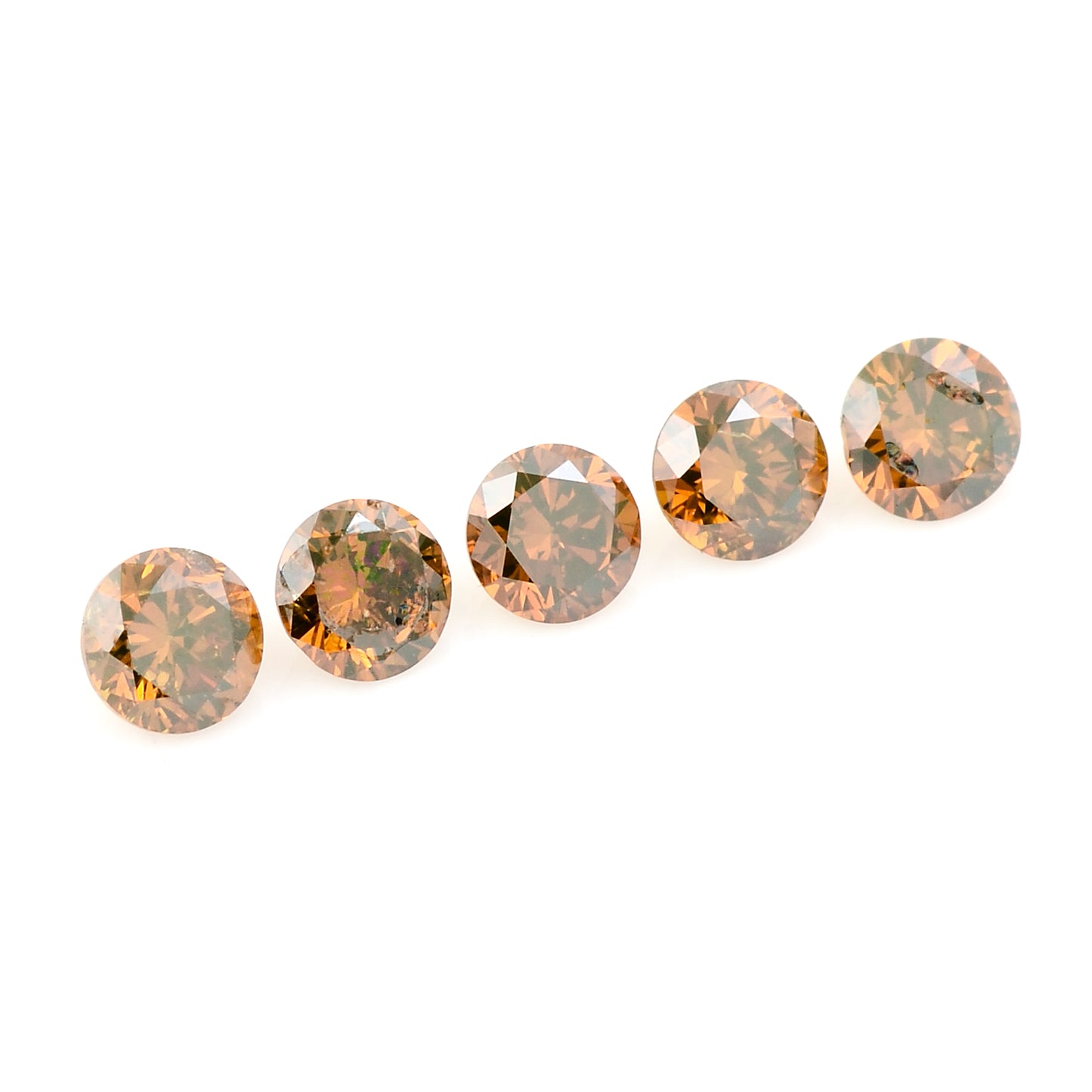 0.50 Red Diamond Round Loose Gemstone