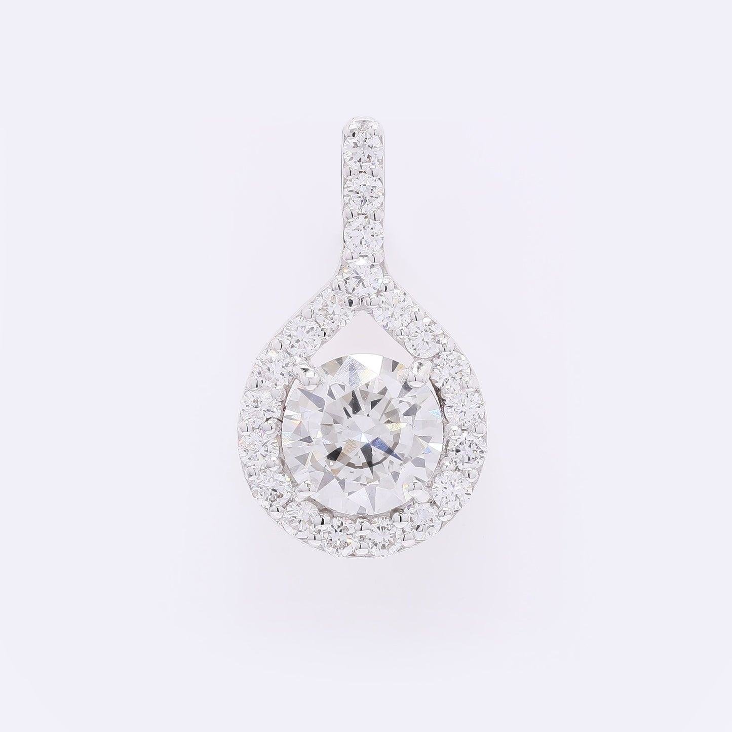 2.05 Carats Lab Grown Diamond 14K Gold Pendant