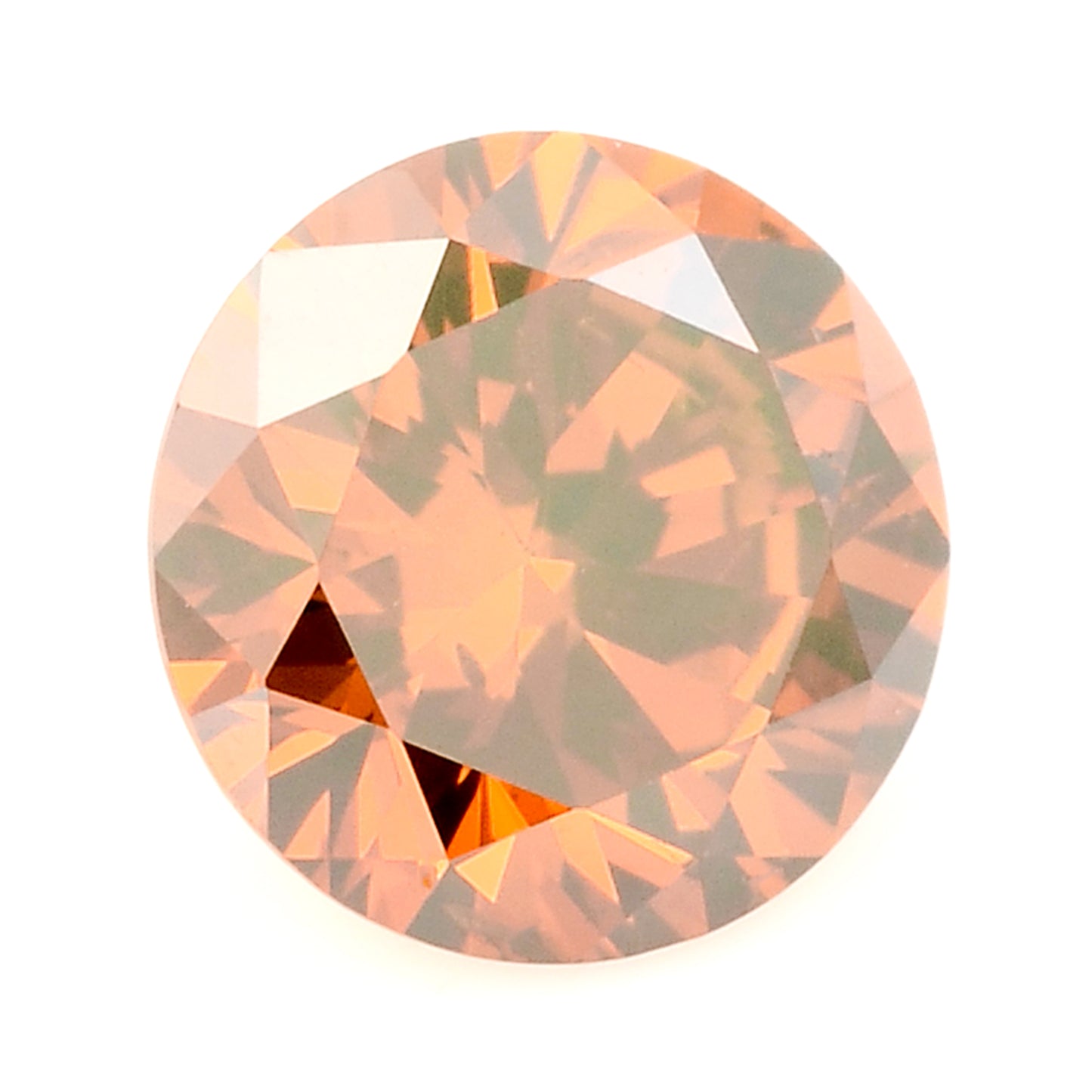 0.24 Red Diamond Round Loose Gemstone