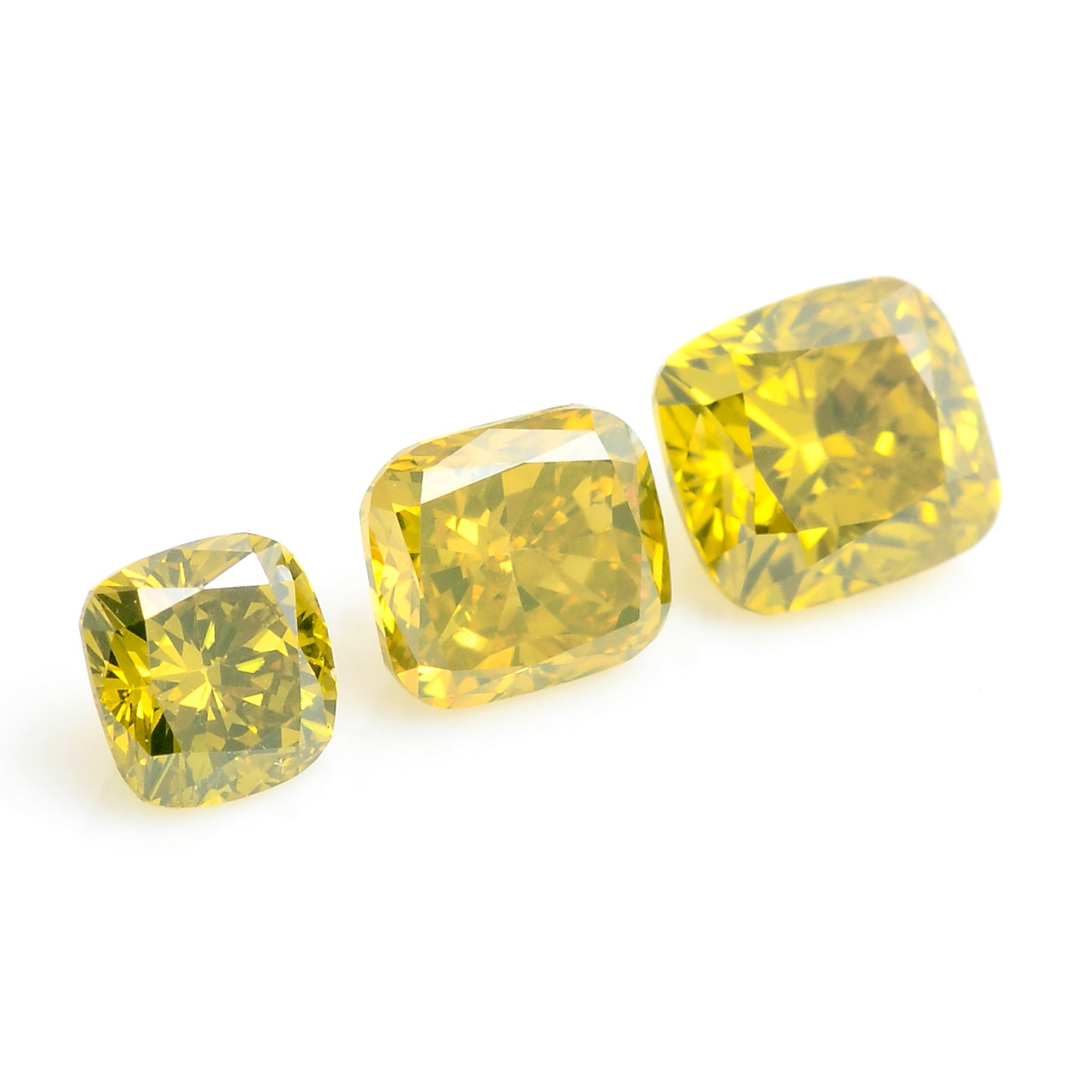 1.07 Carat Yellow Diamond Cushion Loose Gemstone