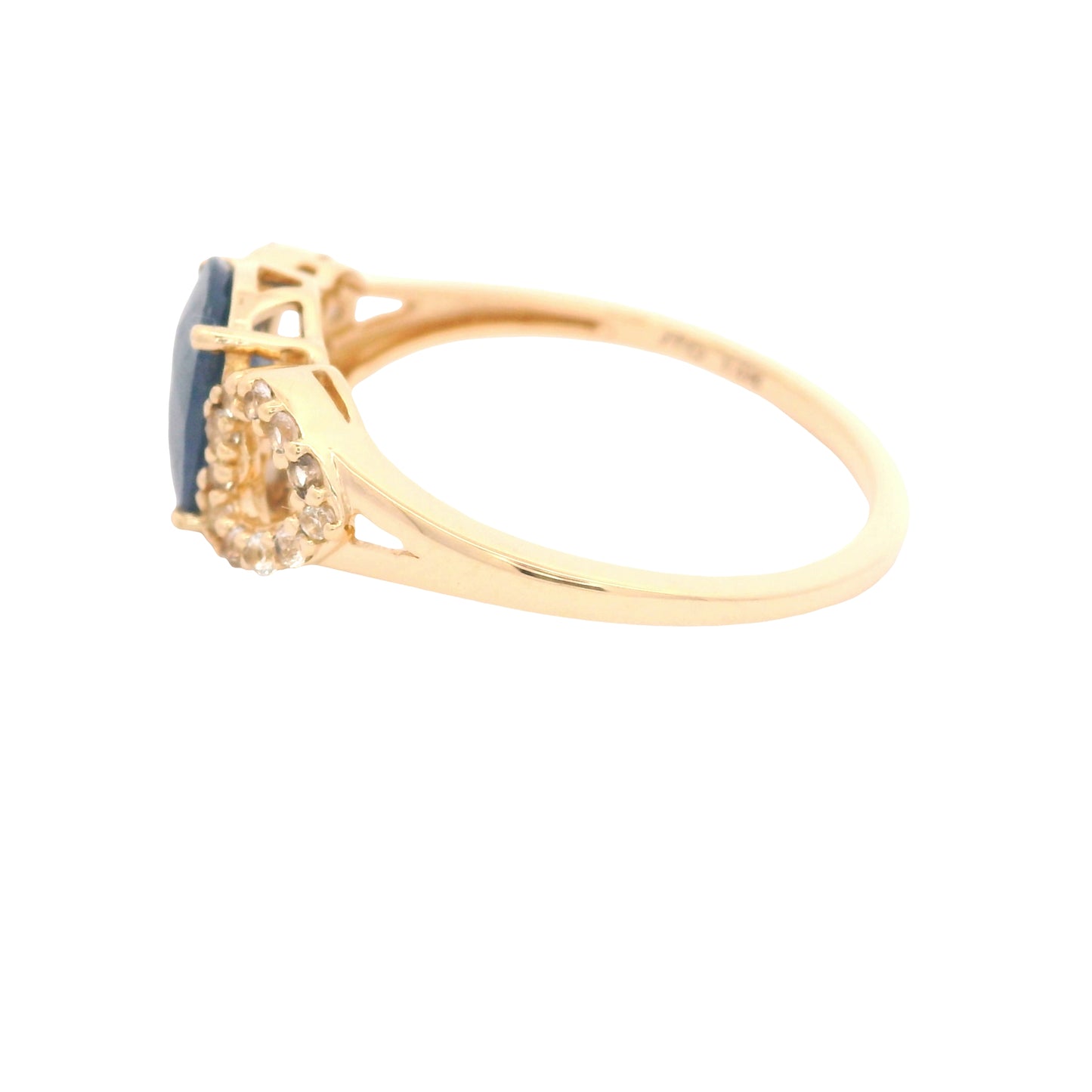 1.61 Ct Oval Sapphire 14K Gold Ring
