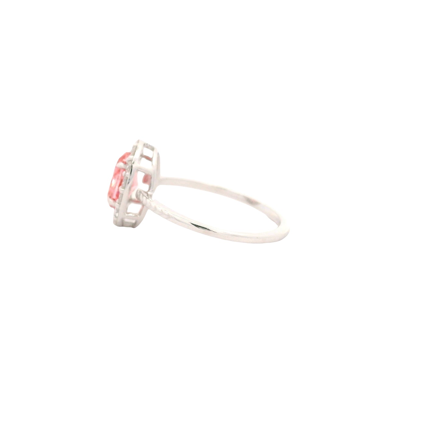 1.45 Carats Pink Lab Grown Diamond 14K Gold Ring
