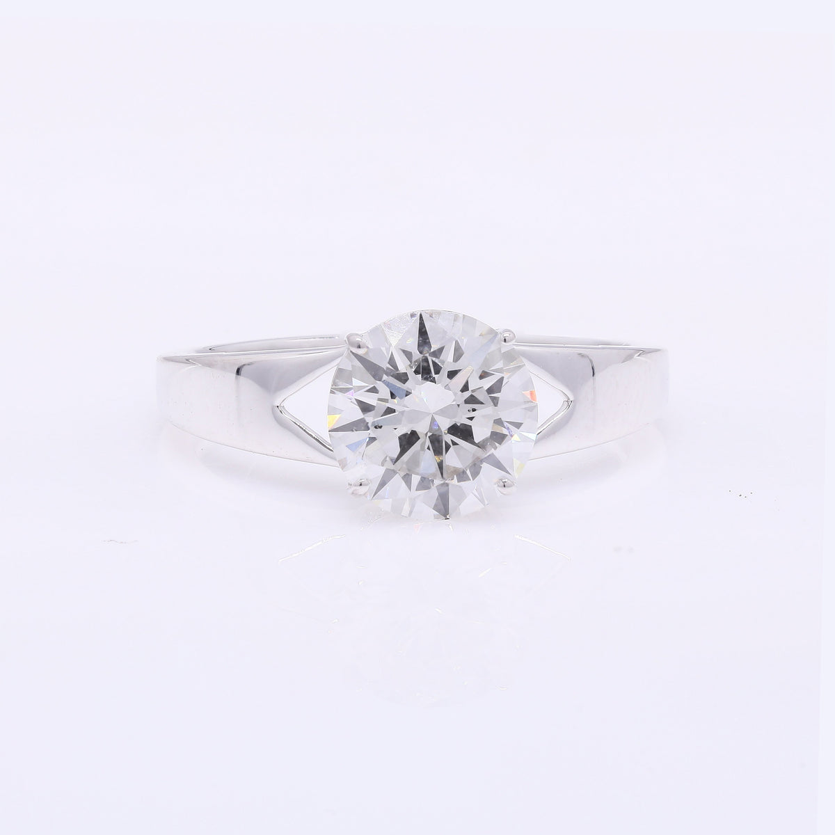 2.01 Carats Lab Grown Diamond 14K Gold Ring