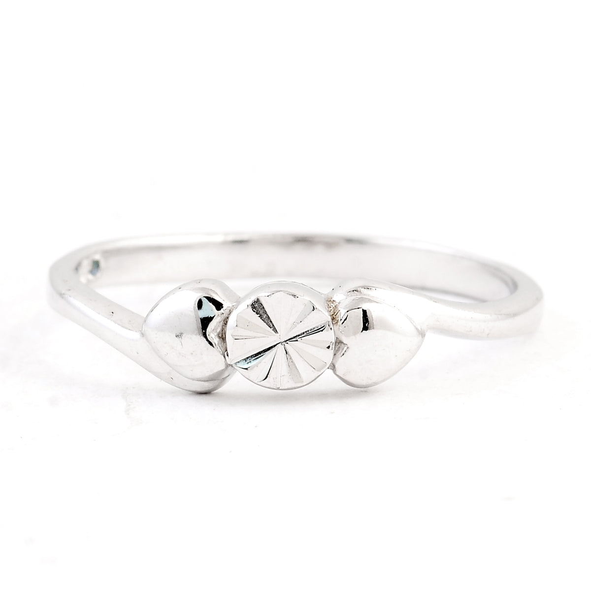 0.00 Ct Plain 925 Sterling Silver Ring