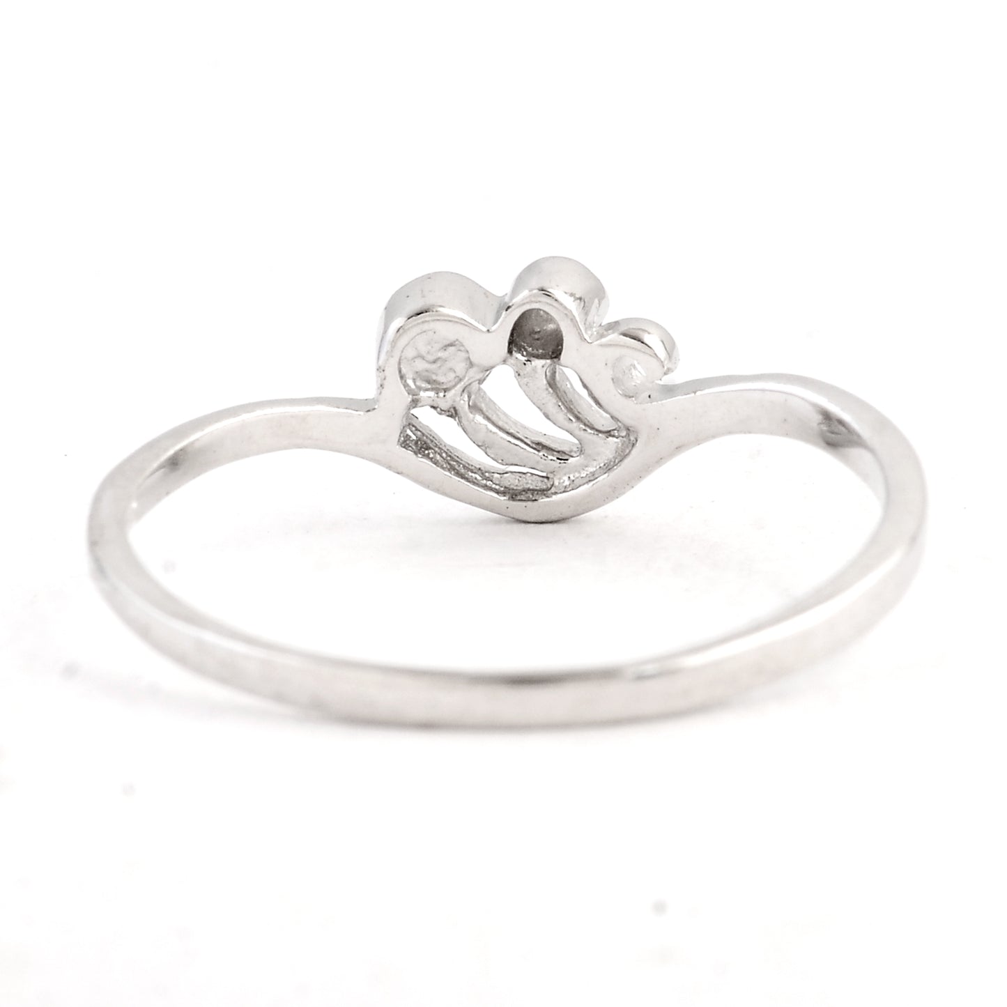 0.00 Ct Plain 925 Sterling Silver Ring