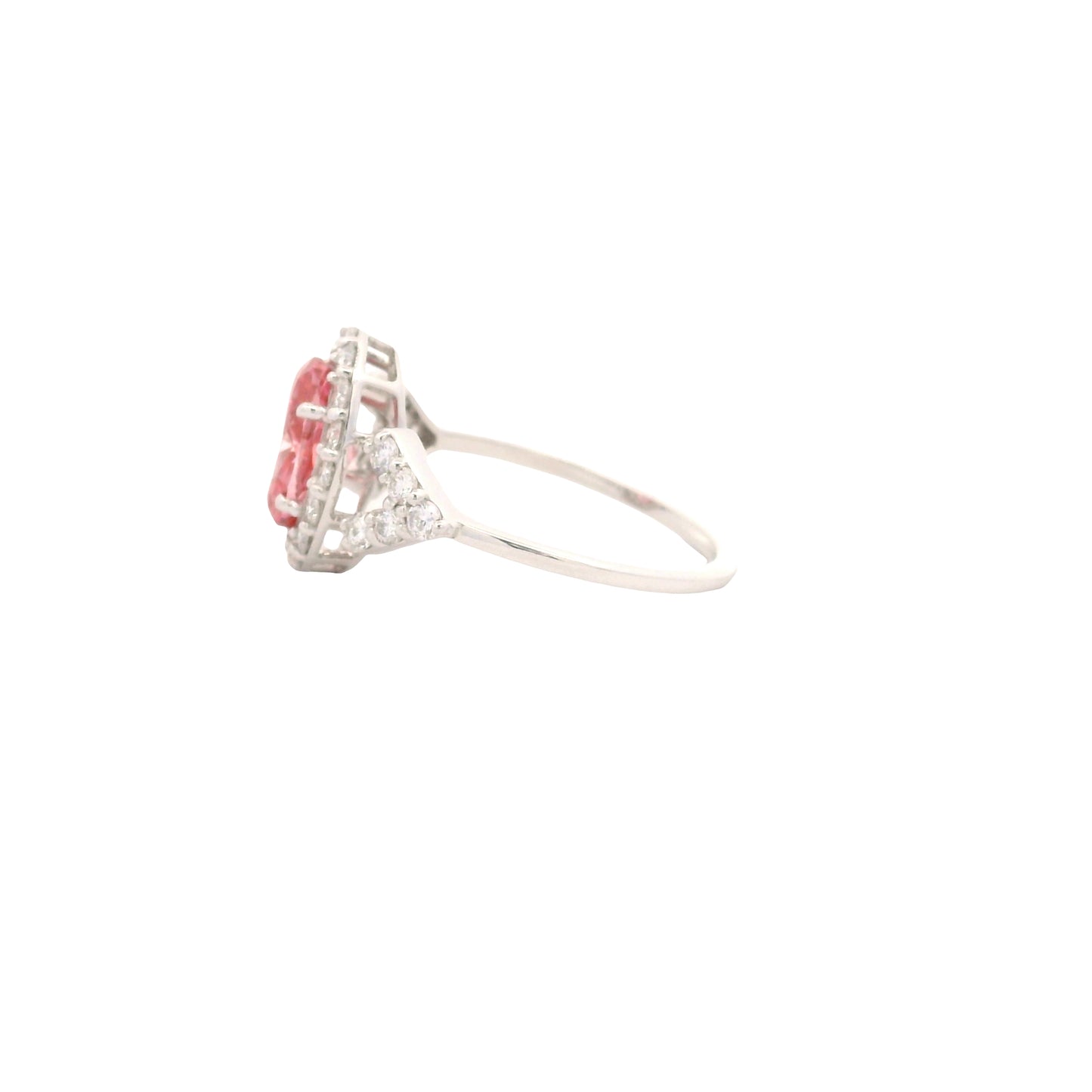 2.27 Carats Pink Lab Grown Diamond 14K Gold Ring