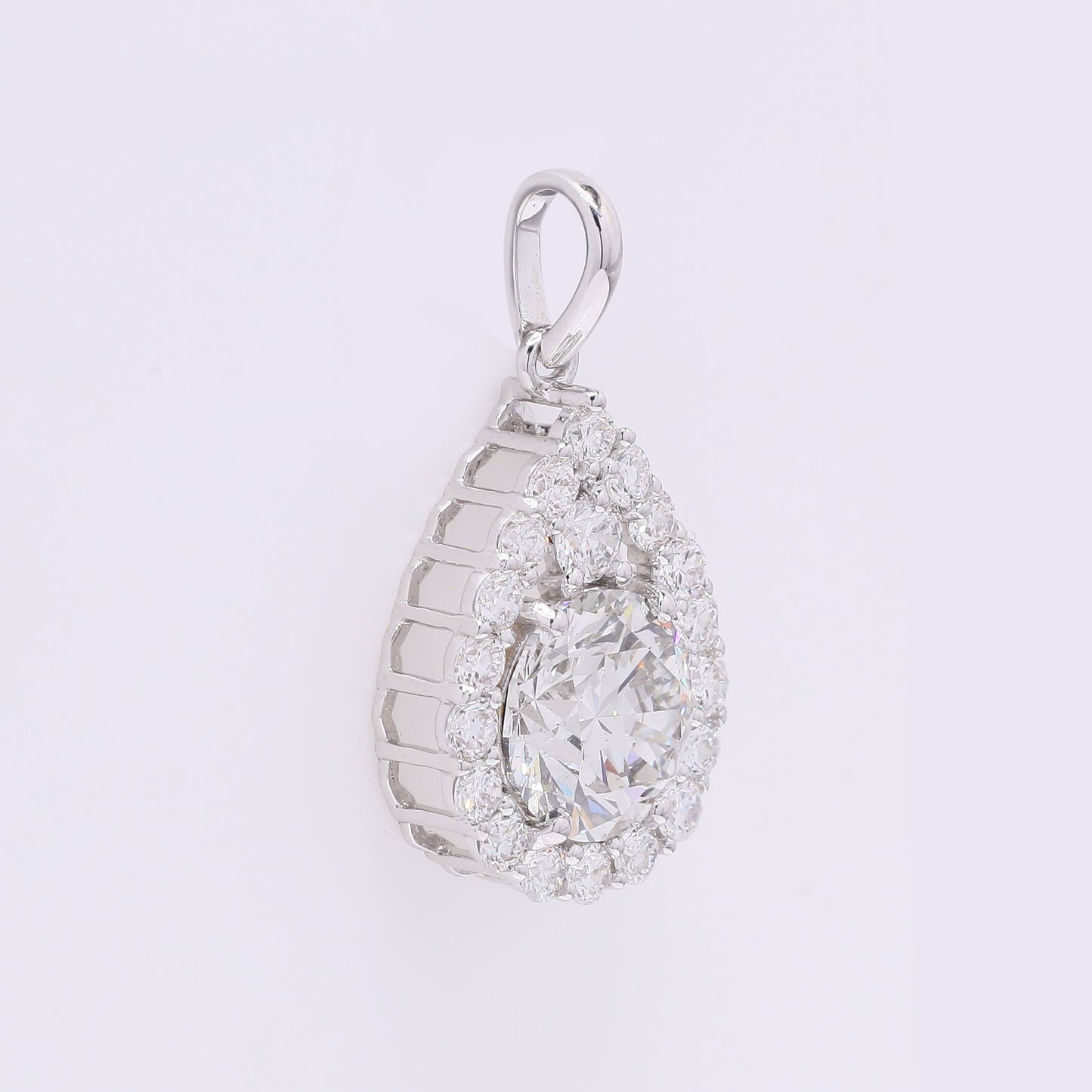 2.11 Carats Lab Grown Diamond 14K Gold Pendant