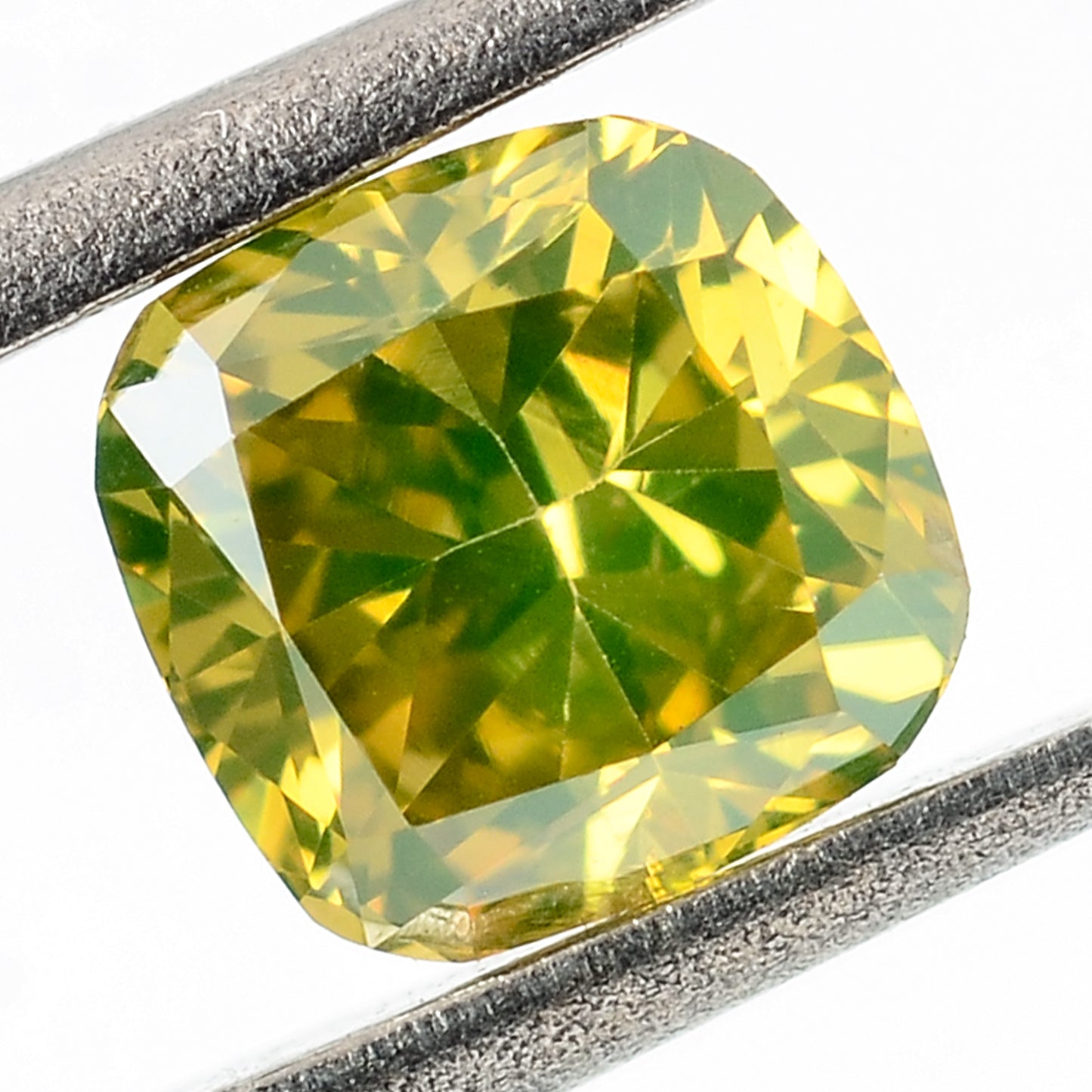 0.28 Carat Yellow Diamond Cushion Loose Gemstone
