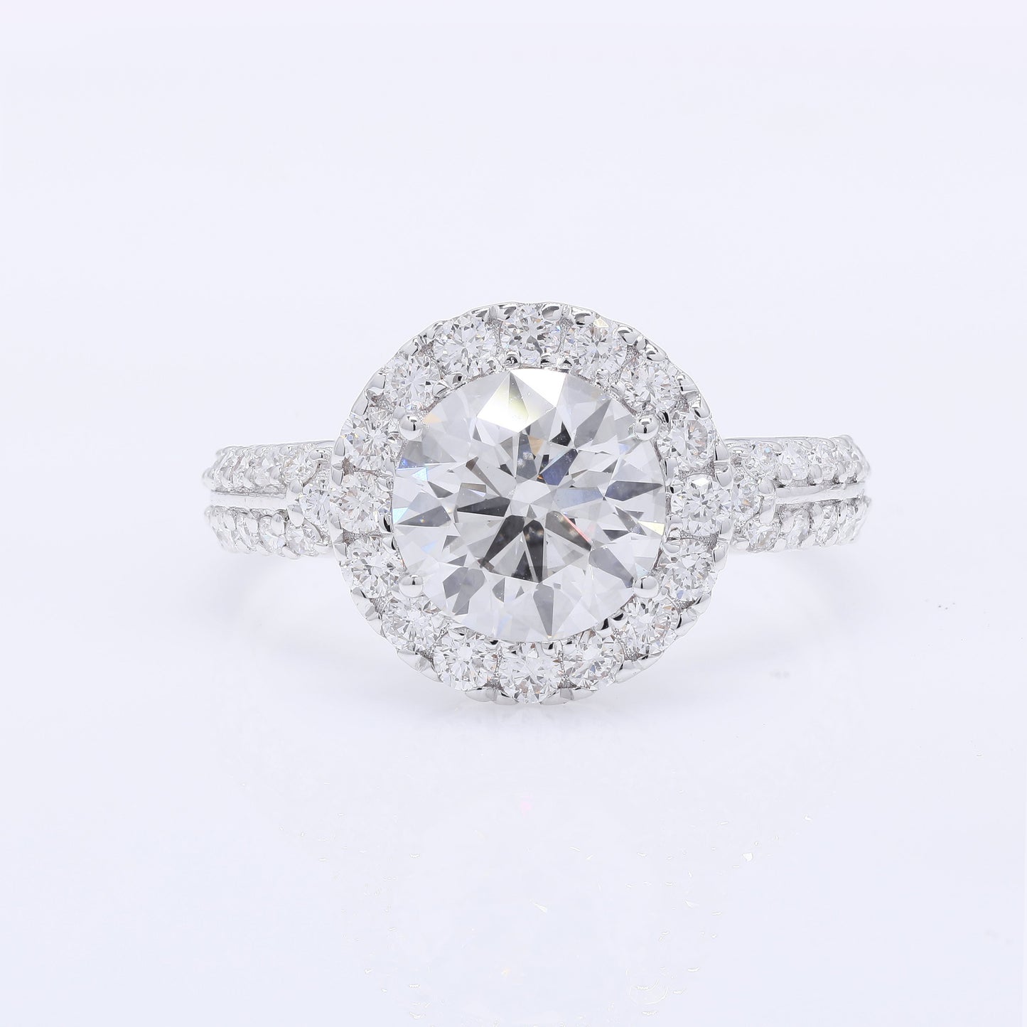 2.69 Carats Lab Grown Diamond 14K Gold Ring