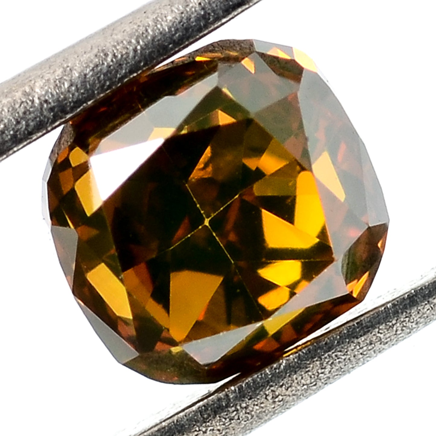 0.35 Carat Red Diamond Cushion Loose Gemstone