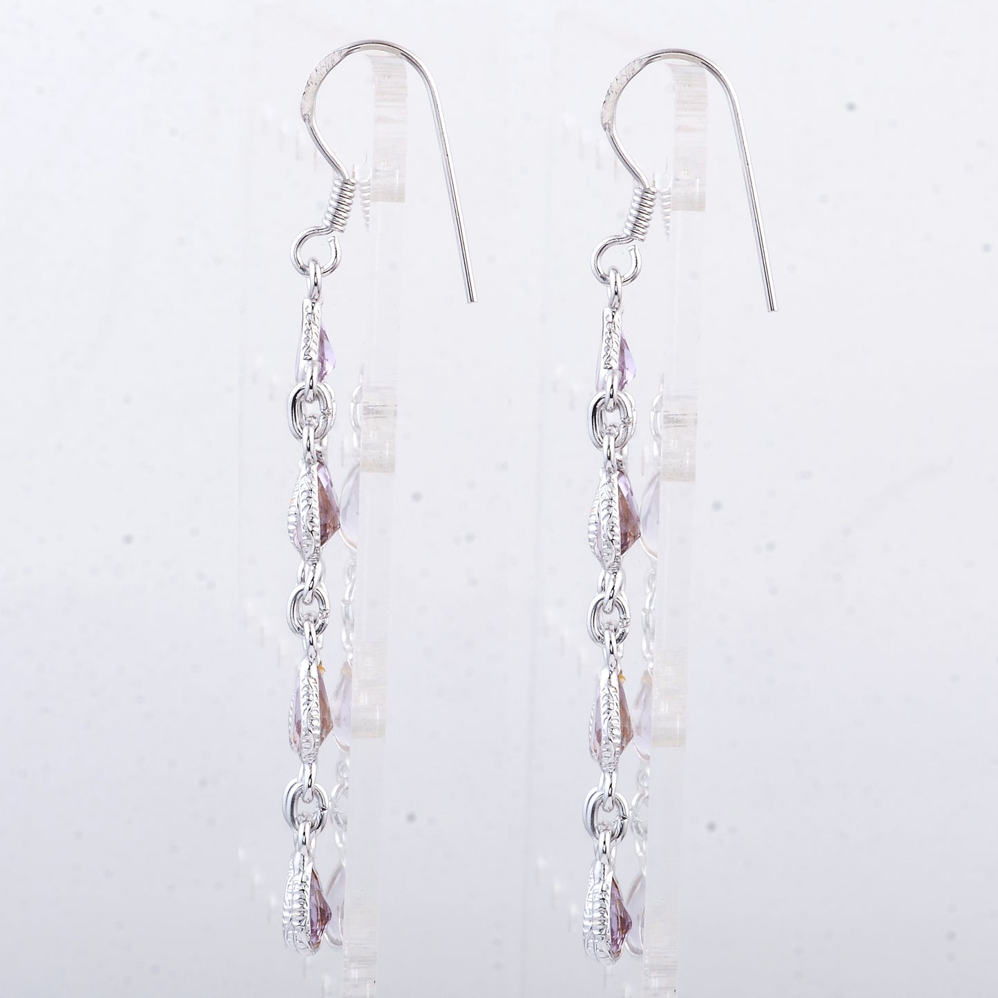 10.33 Ct Amethyst 925 Sterling Silver Earrings