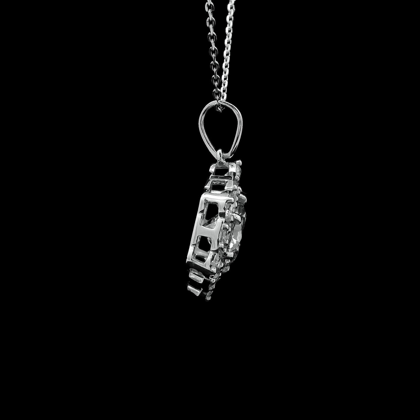 2.14 Carats Lab Grown Diamond 14K Gold Pendant