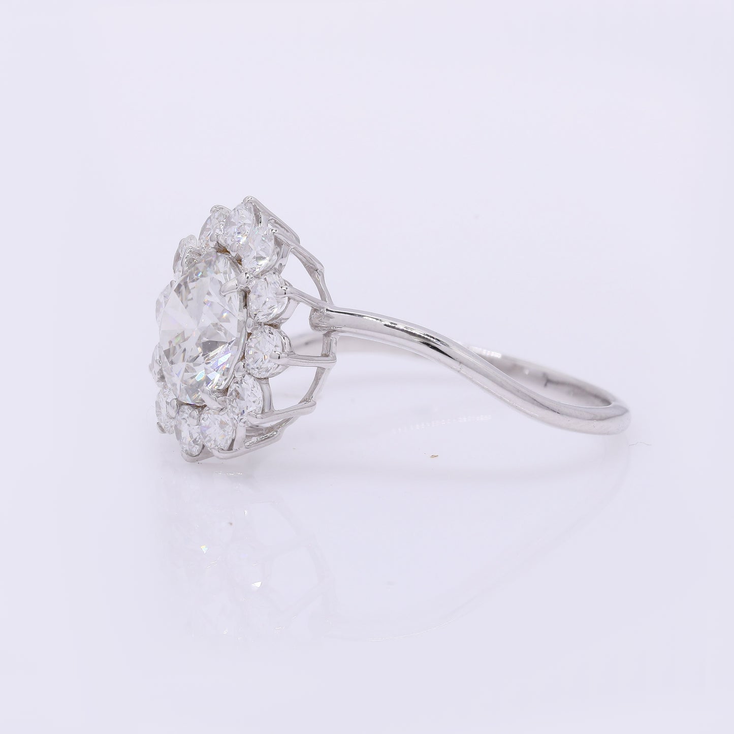 2.08 Carats Lab Grown Diamond 14K Gold Ring