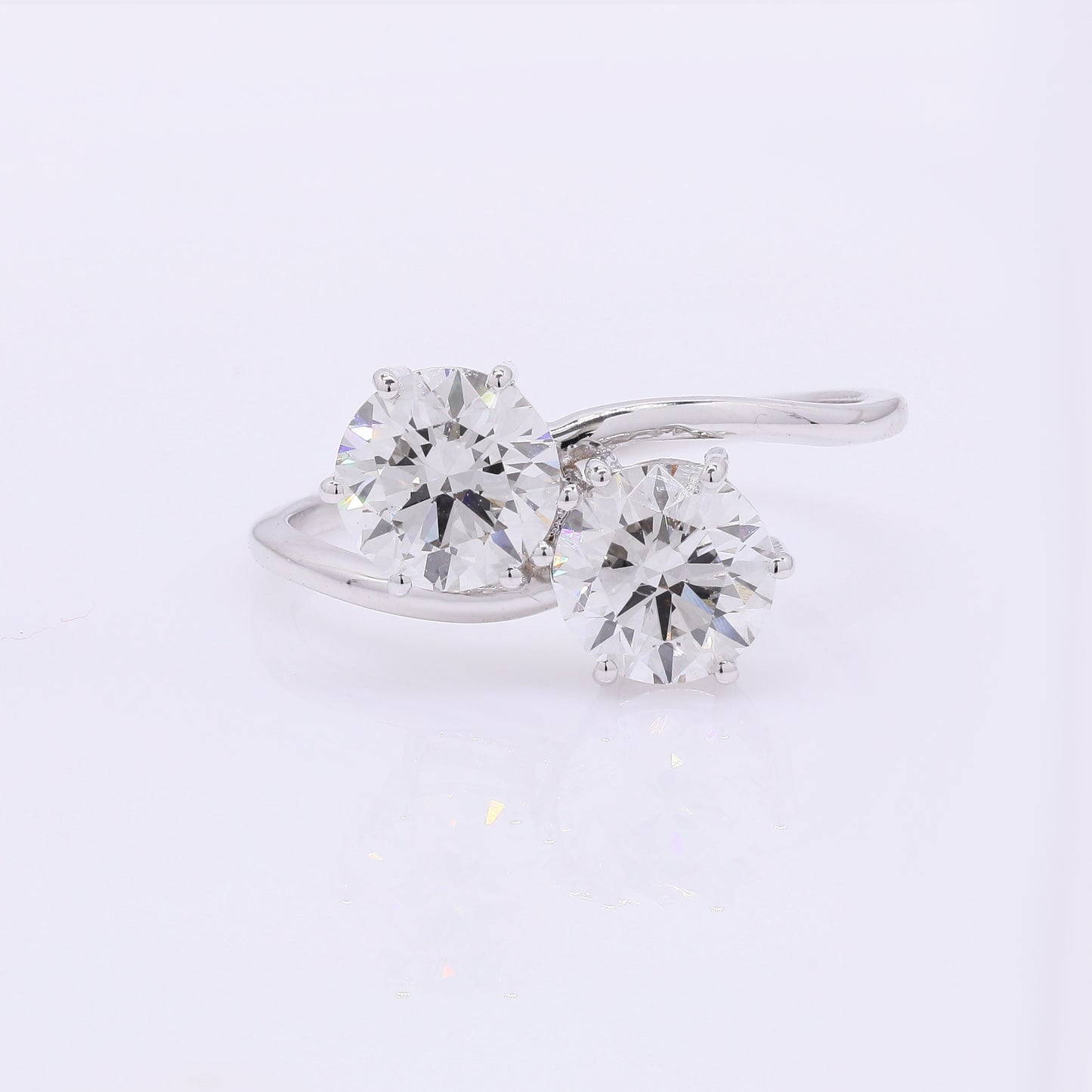 2.16 Carats Lab Grown Diamond 14K Gold Ring