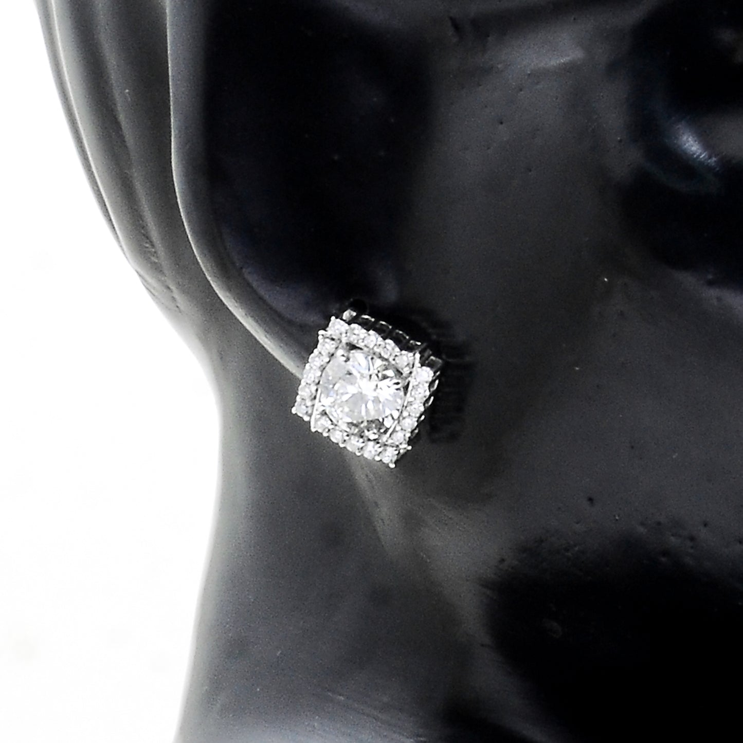 3.61 Carats Lab Grown Diamond 14K Gold Earrings