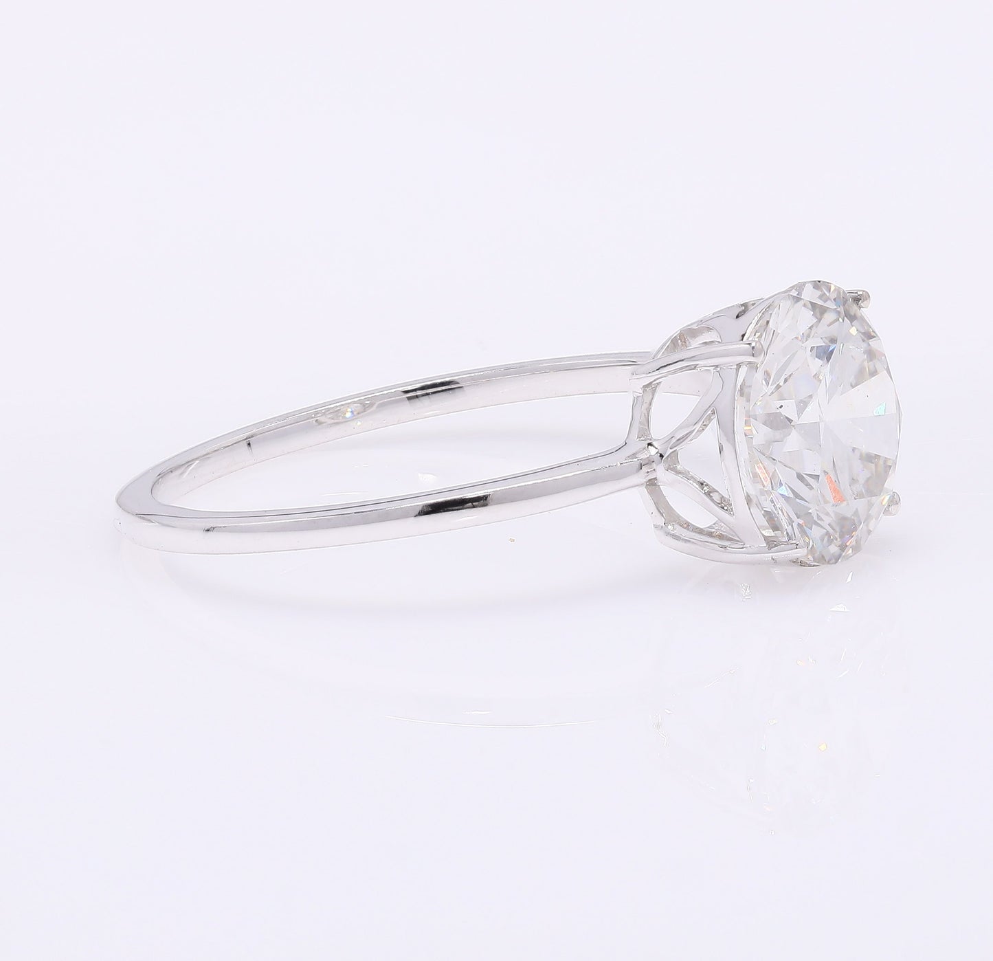 2.11 Carats Lab Grown Diamond 14K Gold Ring