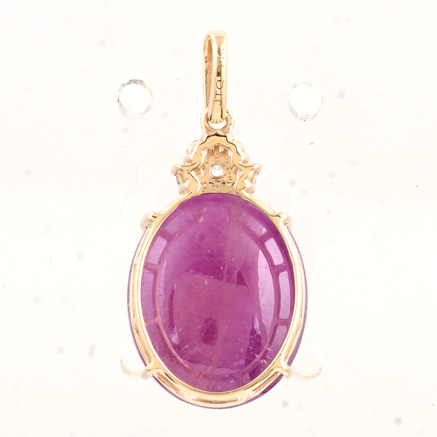15.24 Ct Oval Ruby 14K Gold Pendant