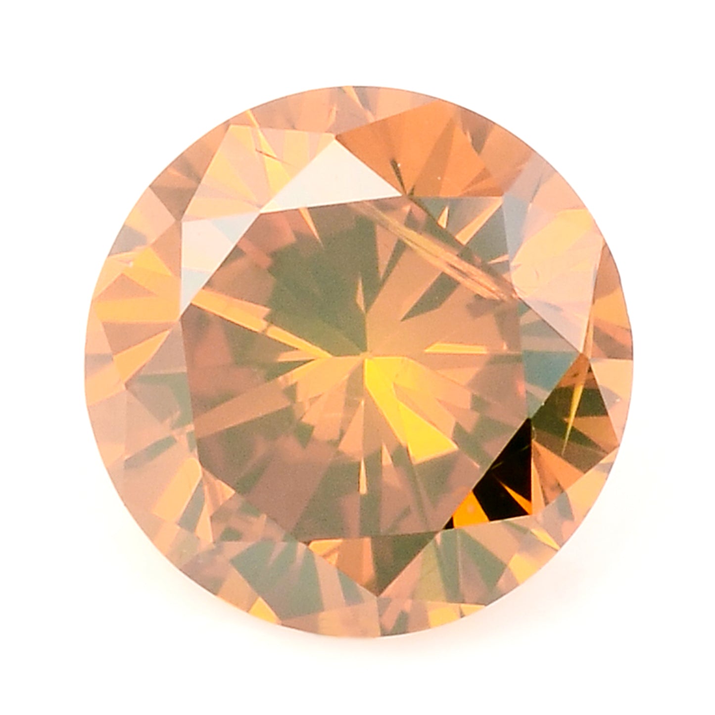 0.28 Red Diamond Round Loose Gemstone