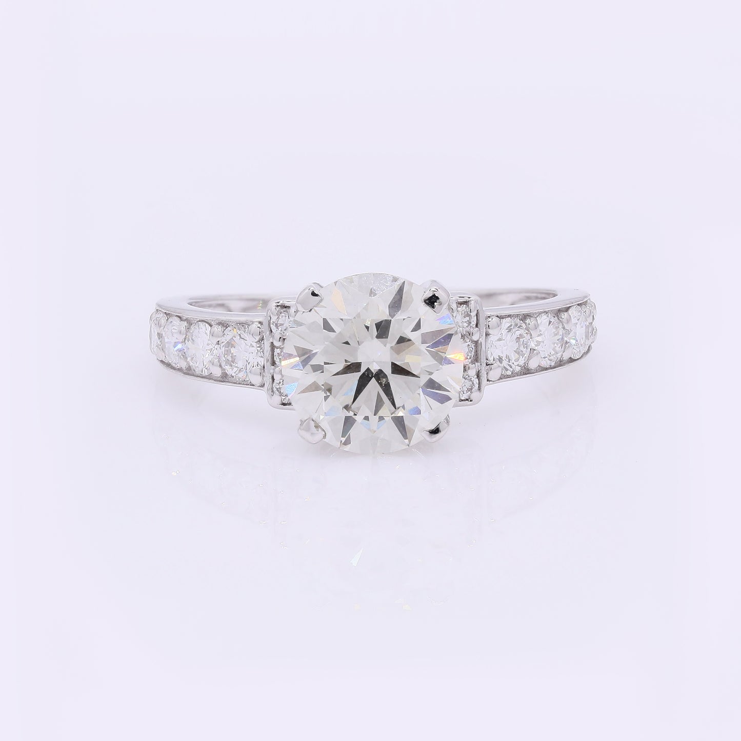 3.12 Carats Lab Grown Diamond 14K Gold Ring