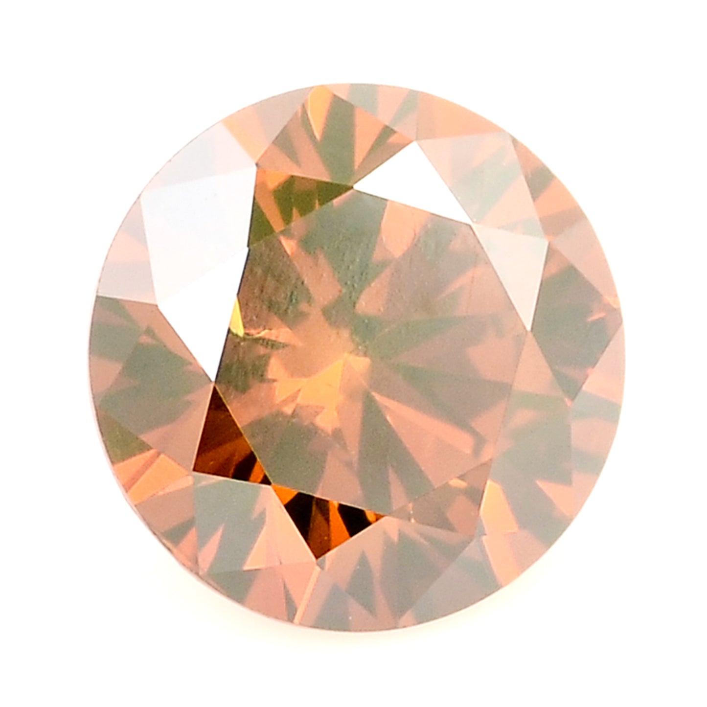 0.38 Red Diamond Round Loose Gemstone