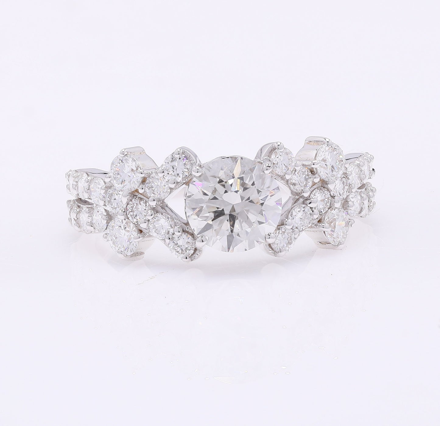 2.02 Carats Lab Grown Diamond 14K Gold Ring