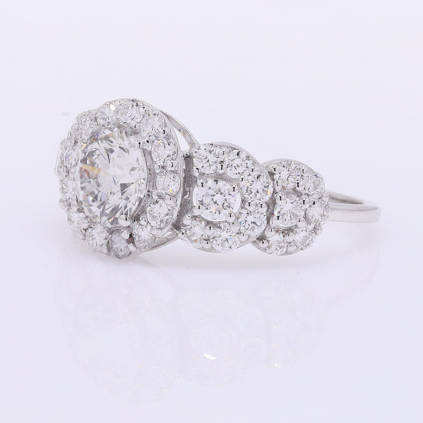 2.21 Carats Lab Grown Diamond 14K Gold Ring
