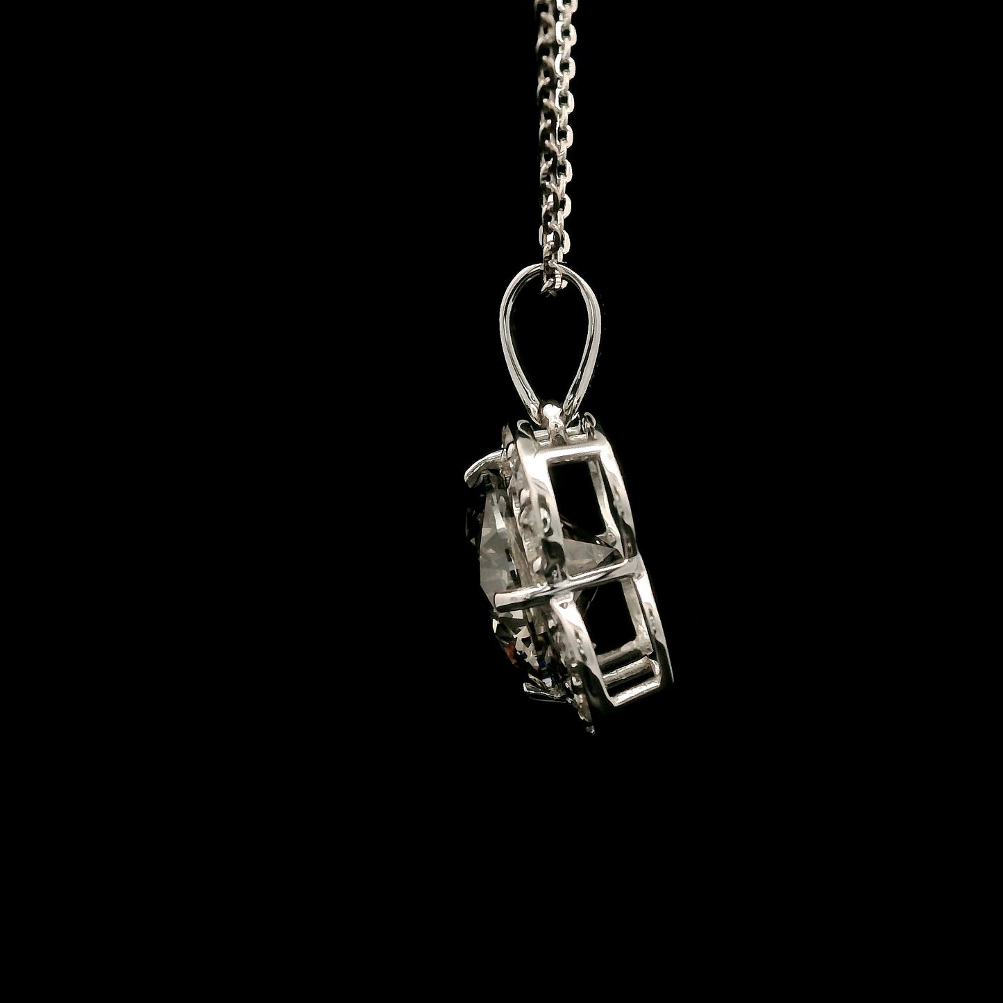 2.41 Carats Lab Grown Diamond 14K Gold Pendant
