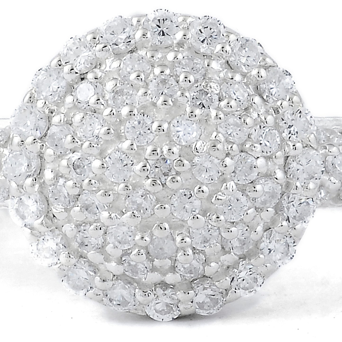 1.14 Ct Round Cubic Zirconia 925 Sterling Silver Ring