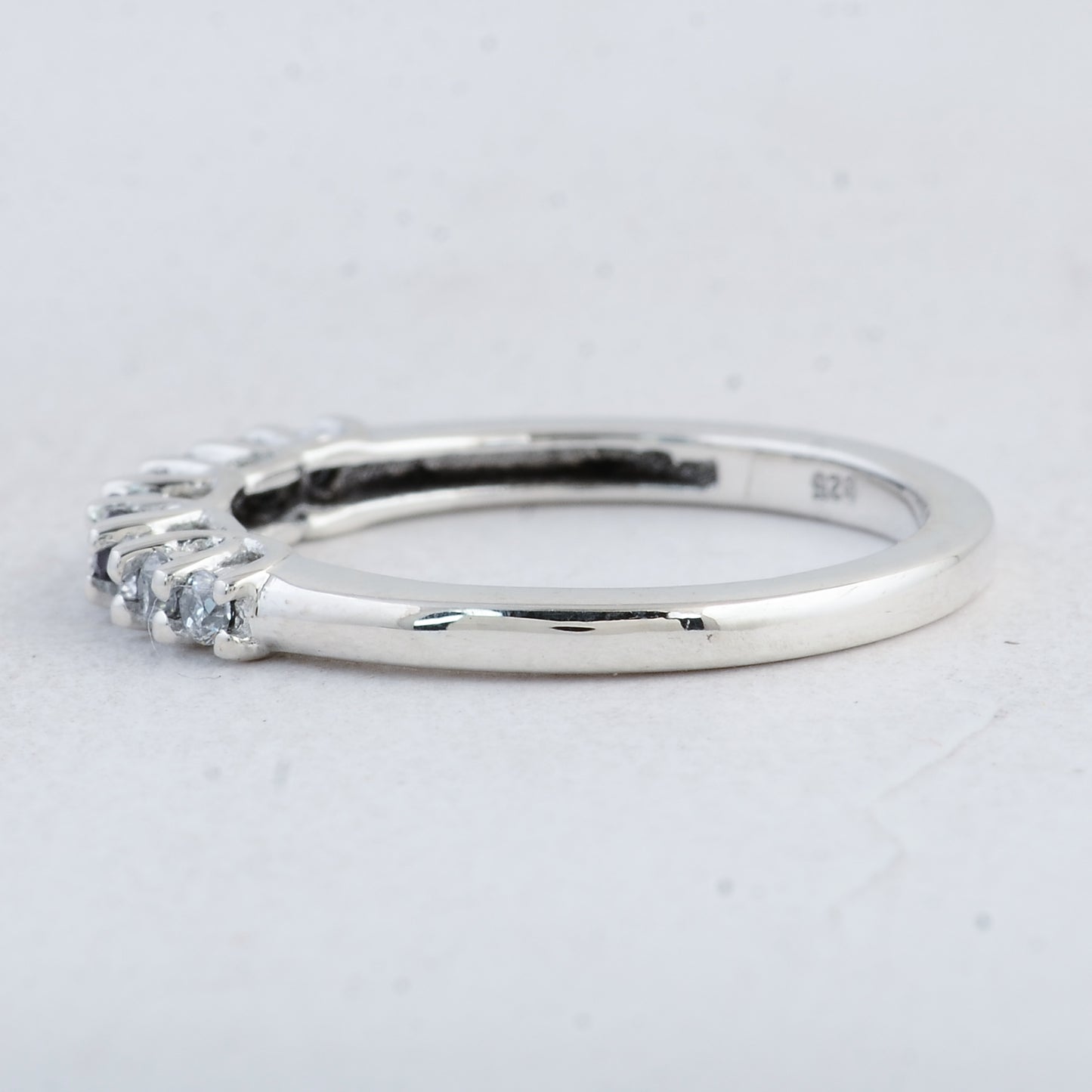 0.45 Ct Round Amethyst 925 Sterling Silver Ring